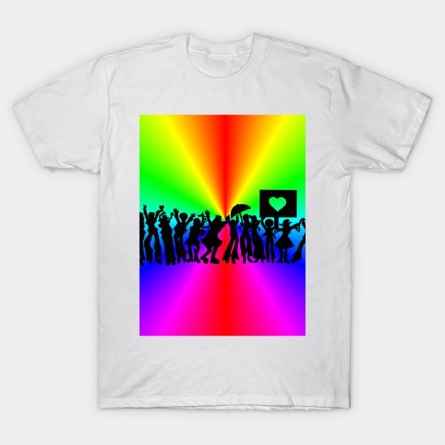 Dancing Hippies T-Shirt by Art by Deborah Camp